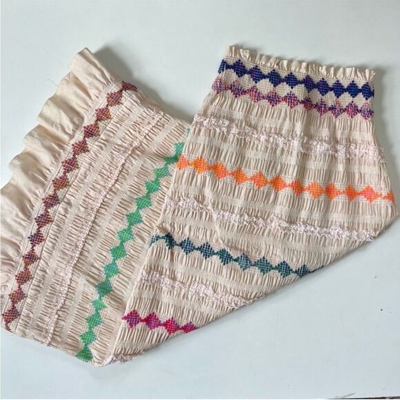 Vintage 60’s Smocked Maxi Skirt/Sleeveless Dress - Picture 3 of 12